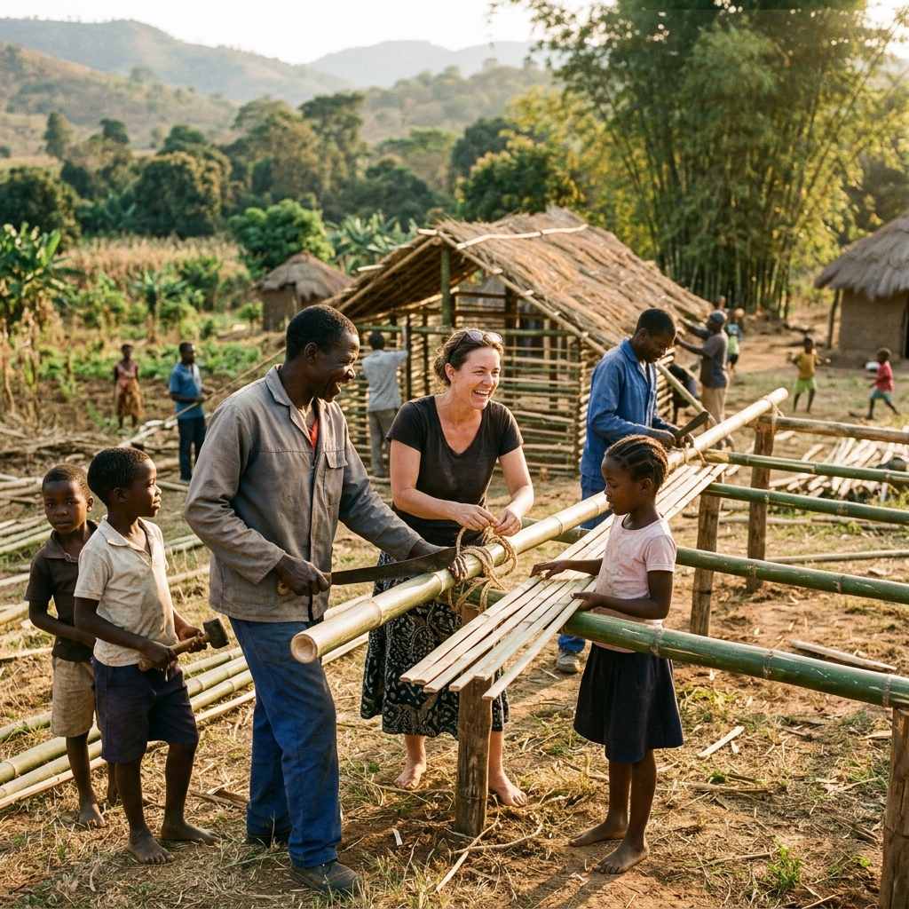Bamboo Zimbabwe community work